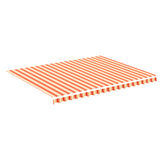 Markisväv gul och orange 4,5x3,5 m