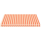 Markisväv gul och orange 4,5x3,5 m