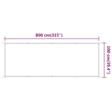 Markis vertikal vit 100x800 cm oxfordtyg