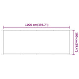 Markis vertikal vit 100x1000 cm oxfordtyg