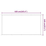 Markis vertikal vit 140x420 cm oxfordtyg