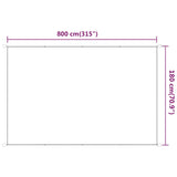Markis vertikal vit 180x800 cm oxfordtyg