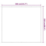 Markis vertikal vit 250x360 cm oxfordtyg