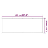 Markis vertikal ljusgrön 100x420 cm oxfordtyg