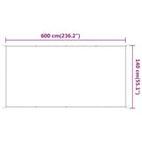 Markis vertikal ljusgrön 140x600 cm oxfordtyg