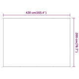 Markis vertikal ljusgrön 200x420 cm oxfordtyg