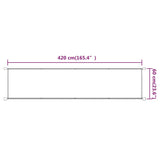 Markis vertikal terrakotta 60x420 cm oxfordtyg