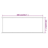 Markis vertikal terrakotta 140x600 cm oxfordtyg