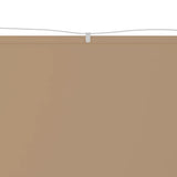 Markis vertikal taupe 100x600 cm oxfordtyg