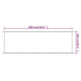 Markis vertikal taupe 100x600 cm oxfordtyg