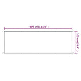 Markis vertikal taupe 100x800 cm oxfordtyg