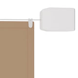 Markis vertikal taupe 140x600 cm oxfordtyg