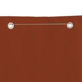 Balkongskärm terrakotta 80x240 cm oxfordtyg