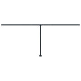 Markisstolpar set antracit 600x245 cm järn