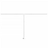 Markisstolpar set vit 450x245 cm järn