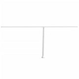 Markisstolpar set vit 600x245 cm järn