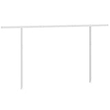 Markisstolpar set vit 450x245 cm järn
