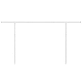 Markisstolpar set vit 450x245 cm järn