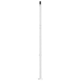 Markisstolpar set vit 450x245 cm järn