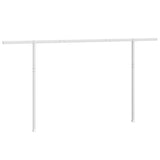 Markisstolpar set vit 450x245 cm järn