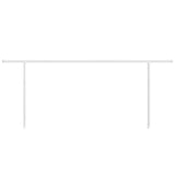 Markisstolpar set vit 600x245 cm järn