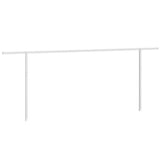 Markisstolpar set vit 600x245 cm järn
