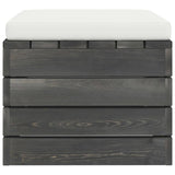 Ottoman med dyna till pallsoffa furu