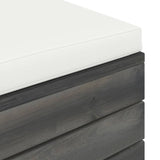 Ottoman med dyna till pallsoffa furu