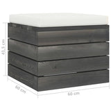Ottoman med dyna till pallsoffa furu