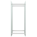 Vedställ vit 40x35x100 cm härdat glas