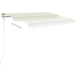 Markis automatiskt infällbar 300x250 cm gräddvit