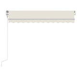 Markis automatiskt infällbar 300x250 cm gräddvit
