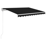 Markis automatiskt infällbar 300x250 cm antracit