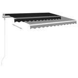 Markis automatiskt infällbar 300x250 cm antracit