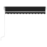 Markis automatiskt infällbar 300x250 cm antracit