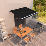 Markis automatiskt infällbar 300x250 cm antracit