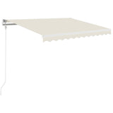 Automatisk markis 350x250 cm gräddvit