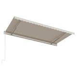 Automatisk markis 500x300 cm gräddvit
