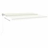 Markis automatiskt infällbar 500x350 cm gräddvit