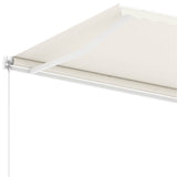 Fristående markis manuell 300x250 cm gräddvit