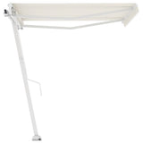 Fristående markis automatisk 350x250 cm gräddvit