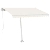 Fristående markis automatisk 350x250 cm gräddvit