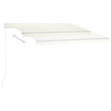 Fristående markis automatisk 350x250 cm gräddvit
