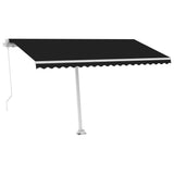 Fristående markis manuellt infällbar 450x300 cm antracit