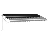 Fristående markis manuellt infällbar 450x300 cm antracit