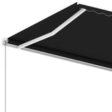 Fristående markis manuellt infällbar 450x300 cm antracit