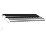 Fristående markis automatisk 450x300 cm antracit