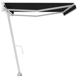 Fristående markis automatisk 500x300 cm antracit