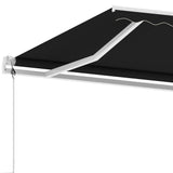Fristående markis automatisk 500x300 cm antracit