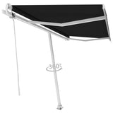 Fristående markis automatisk 450x350 cm antracit